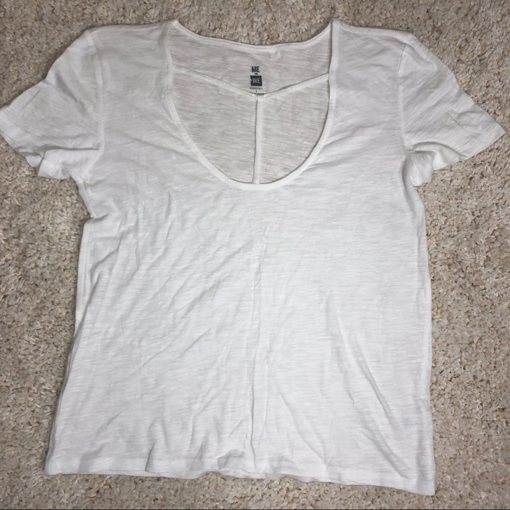 PACSUN “Me to We” White Tee
